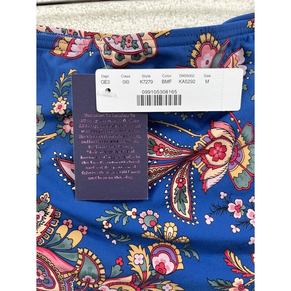 Jcrew X Liberty London Floral Bikini Set Underwire Top 34C High Waisted Bottom M - Picture 4 of 14